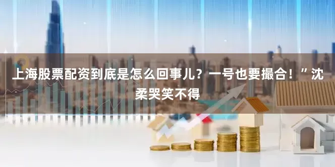 上海股票配资到底是怎么回事儿？一号也要撮合！”沈柔哭笑不得